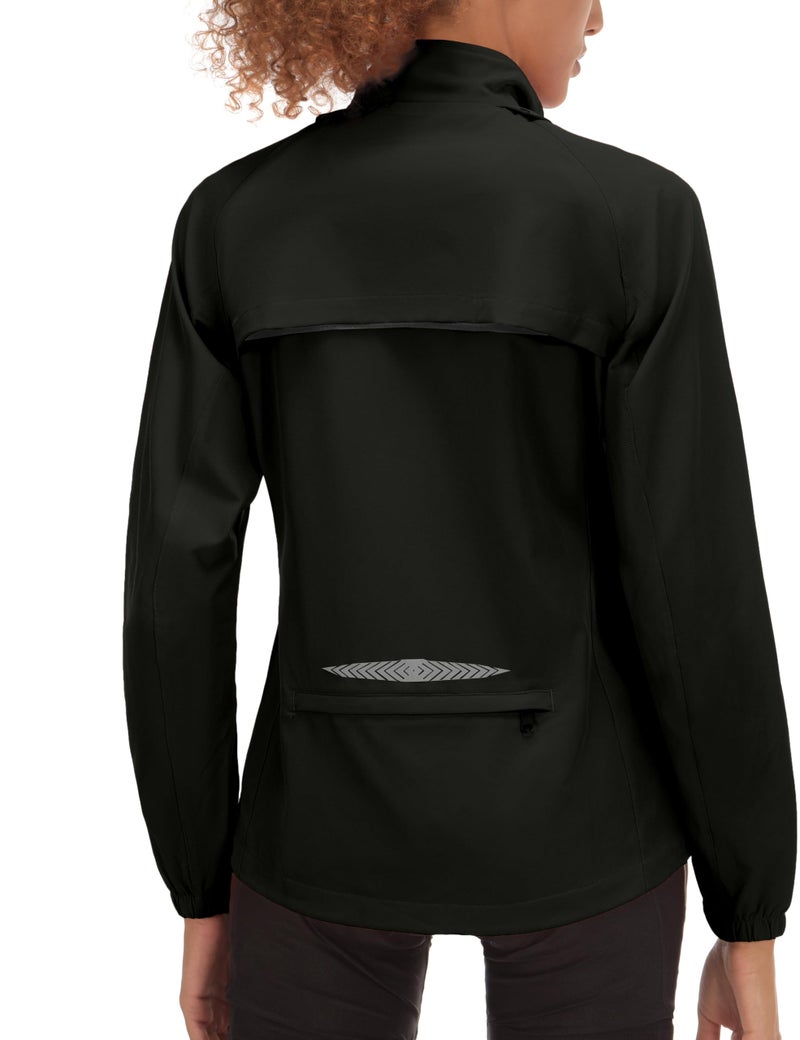 Little Donkey Andy Women's Quick-Dry Running Jacket Convertible UPF 50+ Cycling Jacket Windbreaker with Removable Sleeves Black Size S - Image 1